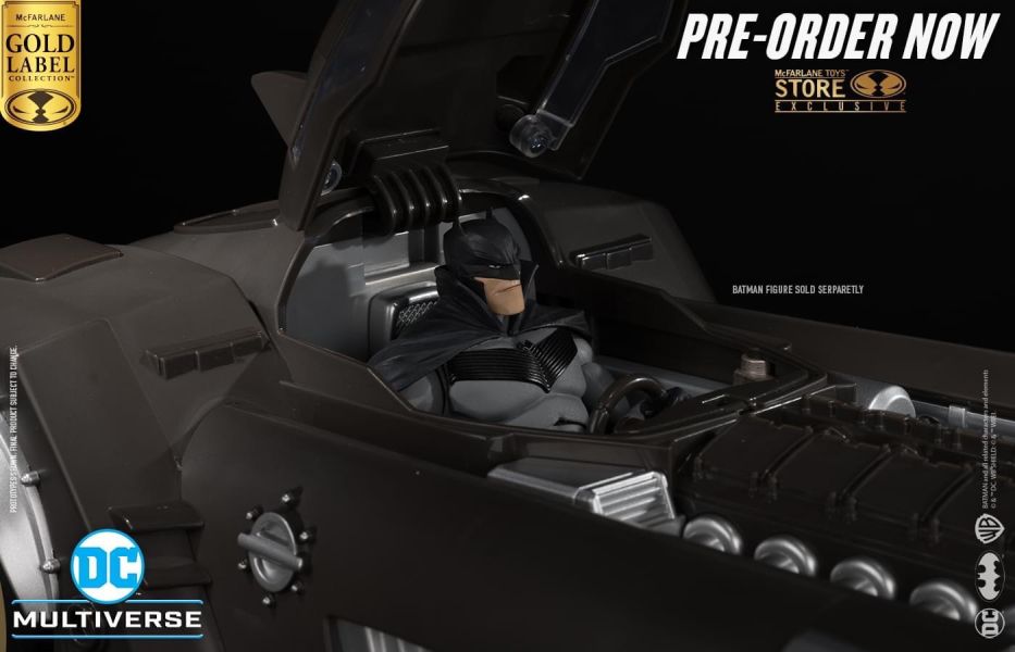 【史派克工廠】結單 預購24年7月 麥法蘭 McFarlane 金標 白騎士 蝙蝠車 不含人偶 0529 麥法蘭 McFarlane 金標 白騎士 蝙蝠車 不含人偶