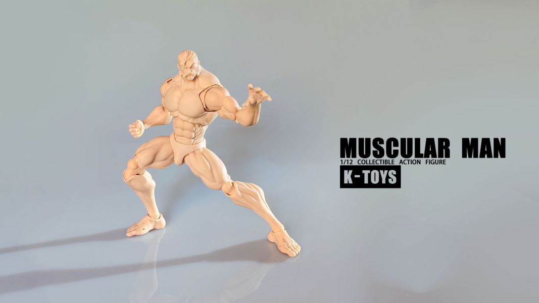 【史派克工廠】結單免運25年Q3 K-Toys 1/12 強壯肌肉男素體 KT01A白肌 黃肌 黑肌 0708 K-Toys 1/12 強壯肌肉男素體 KT01A白肌 黃肌 黑肌