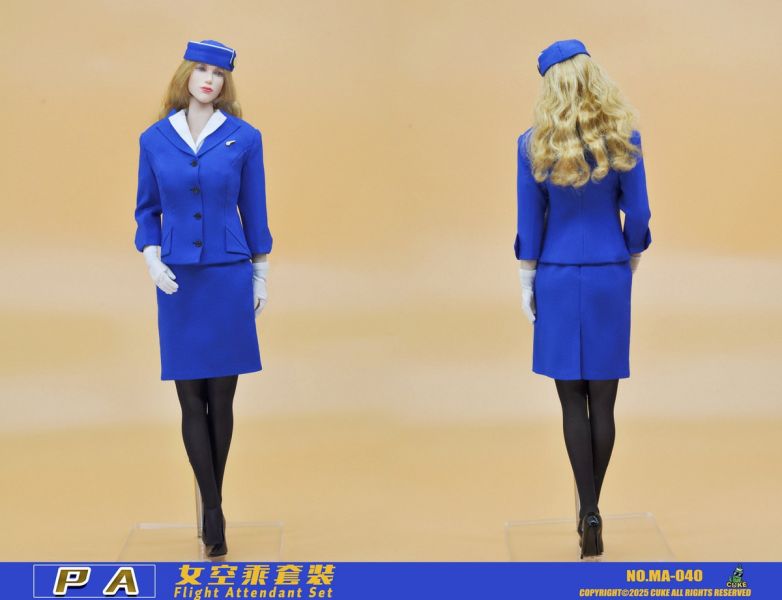 【史派克工廠】結單免運25年Q2 CUKE TOYS 1/6 PA女空服飾套裝 MA-040 0312 CUKE TOYS 1/6 PA女空服飾套裝 MA-040