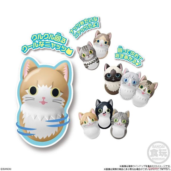 【史派克工廠】結單預購25年2月 萬代 BANDAI 食玩 COONYAT 貓咪 花生不倒翁2 中盒14入 1002 萬代 BANDAI 食玩 COONYAT 貓咪 花生不倒翁2 中盒14入