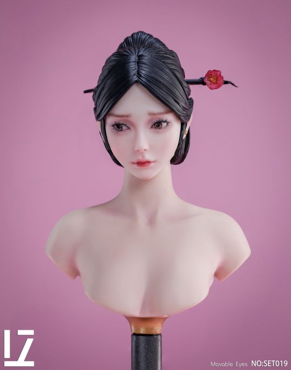 【史派克工廠】結單免運25年Q2 LZ TOYS 1/6 古裝女子 憐 可動眼女頭雕 SET019 1008 LZ TOYS 1/6 古裝女子 憐 可動眼女頭雕 SET019