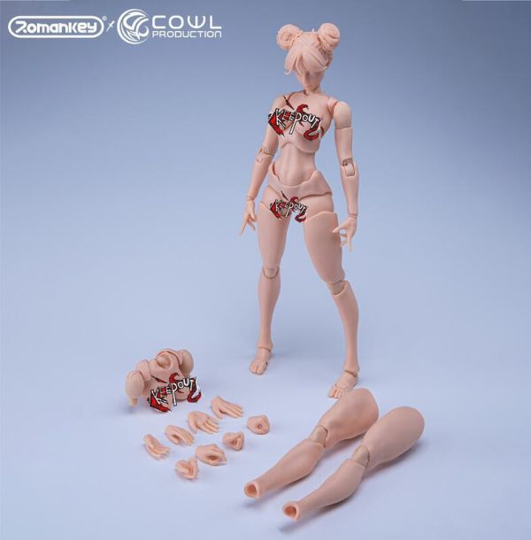 【史派克工廠】預購25年Q4 Romankey X COWL 1/12 超可動少女素體 三種 膚色 白色 褐色 0722 Romankey X COWL 1/12 超可動少女素體 三種 膚色 白色 褐色