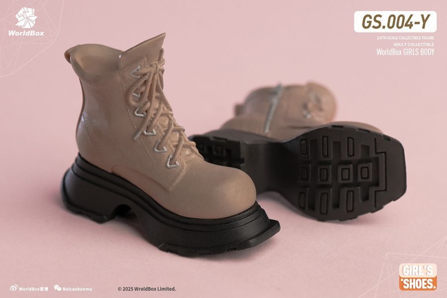 【史派克工廠】結單25年4月 Worldbox 1/6 厚底馬丁靴三色 黑色 軍綠色 褐色 黑色漆皮過膝亮面 0326 Worldbox 1/6 厚底馬丁靴三色 黑色 軍綠色 褐色 黑色漆皮過膝亮面