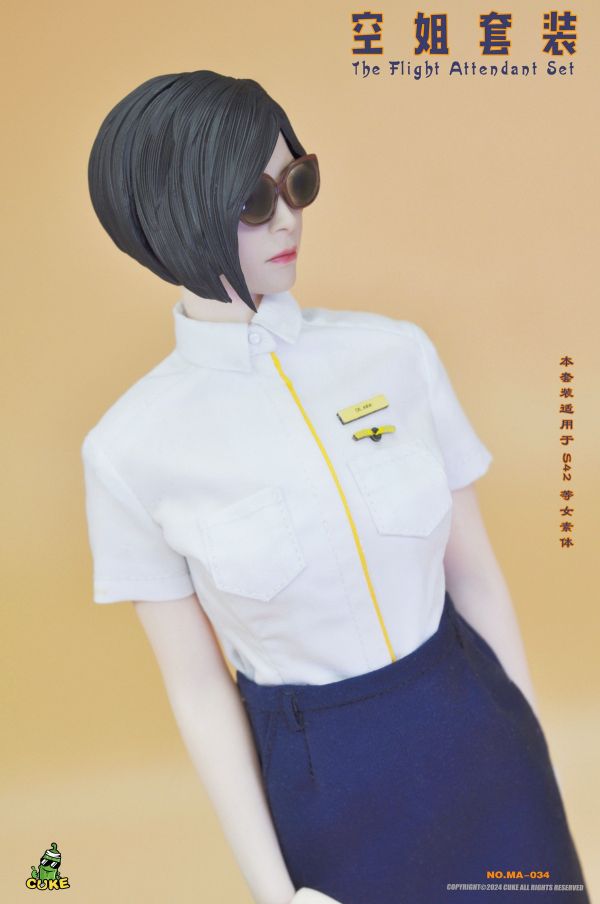 【史派克工廠】結單免運25年Q2 CUKE TOYS 1/6 L航空姐服飾套裝 MA-034 1218 CUKE TOYS 1/6 L航空姐服飾套裝 MA-034