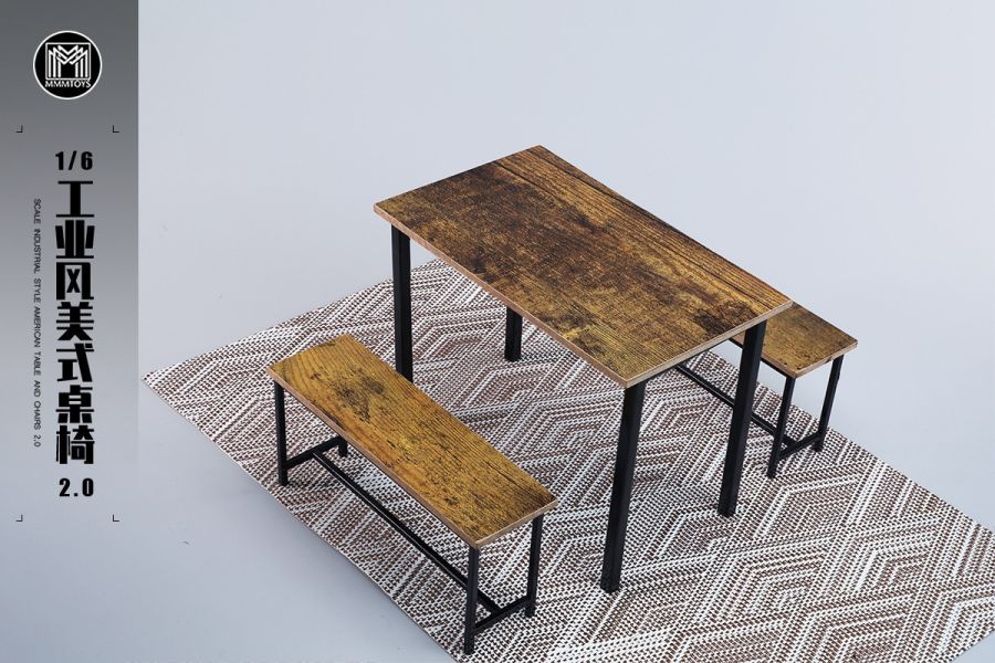 【史派克工廠】結單24年Q4 MMMTOYS 1/6 工業風美式桌椅2.0 M2416 適配12吋可動人偶 1011 MMMTOYS 1/6 工業風美式桌椅2.0 M2416 適配12吋可動人偶