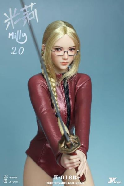 【史派克工廠】預購免運Q3 JKTOYS 1/6 米莉 Milly2.0頭雕+眼鏡 K-016ABCD+ 4款 0612 JKTOYS 1/6 米莉 Milly2.0頭雕+眼鏡 K-016ABCD+ 4款