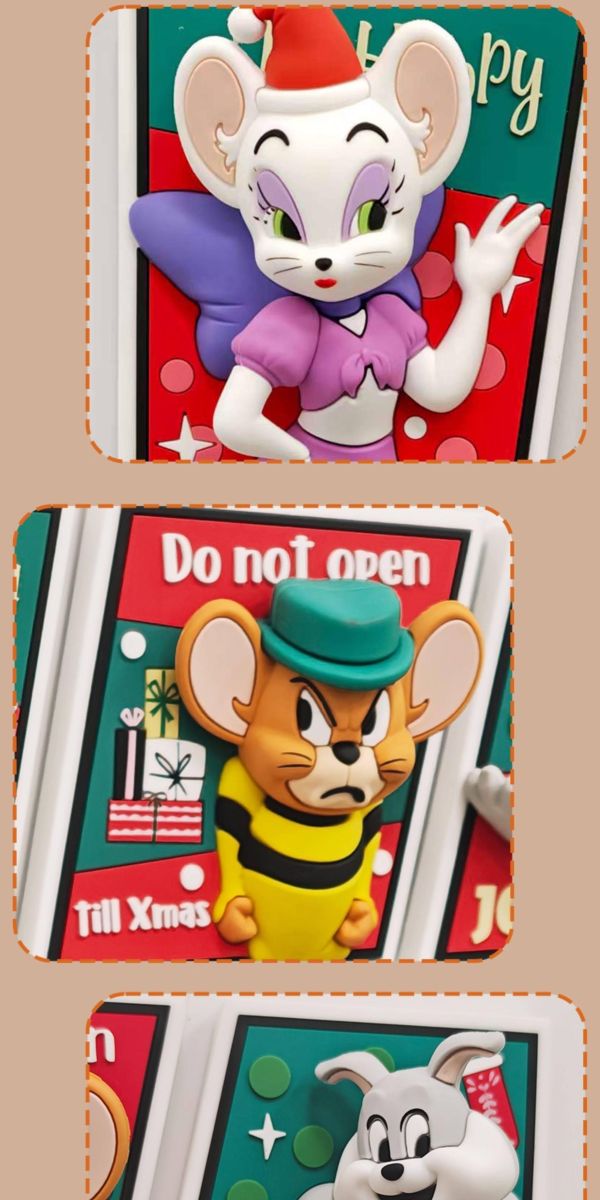 【史派克工廠】預購免運26年8月 ENESCO 湯姆貓與傑利鼠 磁鐵盲盒 聖誕系列 中盒8入 0408 ENESCO 湯姆貓與傑利鼠 磁鐵盲盒 聖誕系列 中盒8入