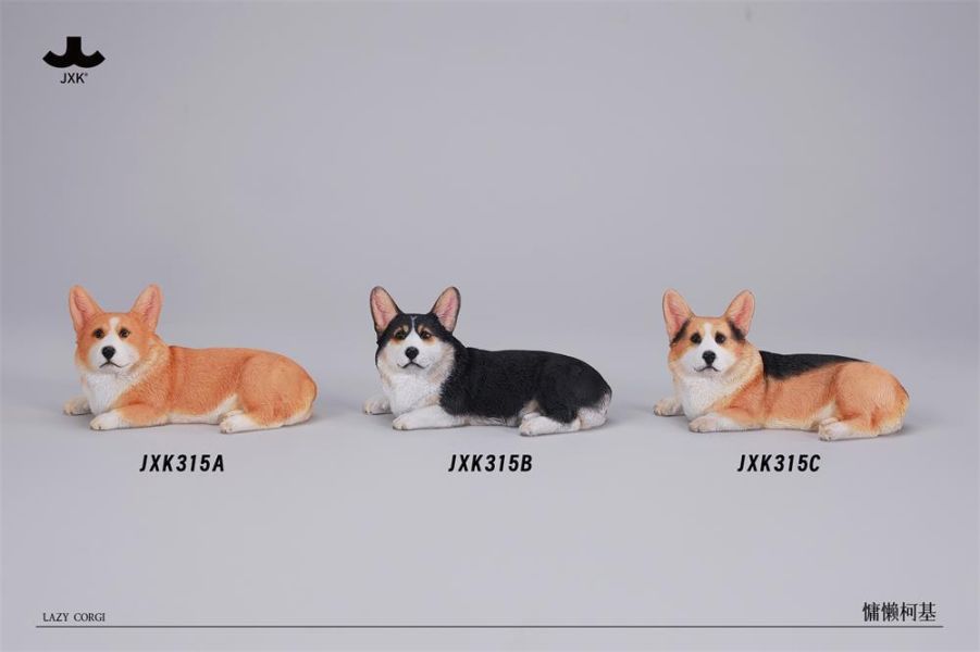 【史派克工廠】結單26年Q2 JXK JXK315 慵懶柯基 Lazy Corgi 動物模型 三色 0209 JXK JXK315 慵懶柯基 Lazy Corgi 動物模型 三色