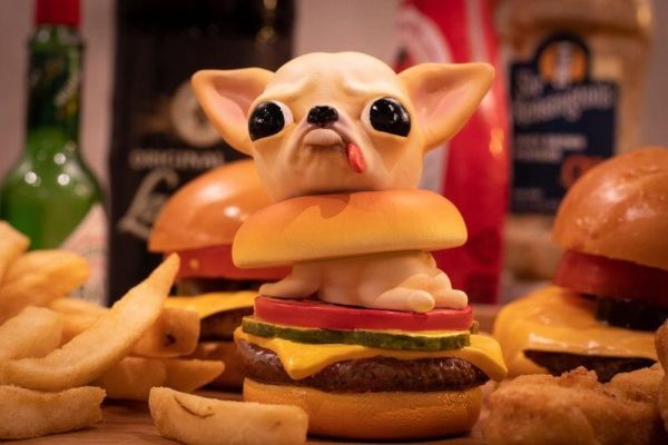 【史派克工廠】 結單 預購23年Q3 bid Toys 粗豬食堂 吉式漢堡 吉娃娃堡 吉娃娃 9cm 0615 bid Toys 粗豬食堂 吉式漢堡 吉娃娃堡 吉娃娃 9cm