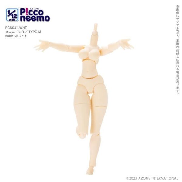 【史派克工廠】結單 預購2月 AZONE 1/12 Picconeemo R M型 女性素體PCN031-WHT 0206 AZONE 1/12 Picconeemo R M型 女性素體PCN031-WHT