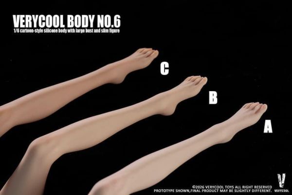 【史派克工廠】預購免運26年4月 VERYCOOL 1/6 6號素體 豐滿窄肩蜂腰連腳體型 鉑金矽膠女素體 0309 Toypoint 眾星起源 星曜版 處女座 成品可動人偶 配件包