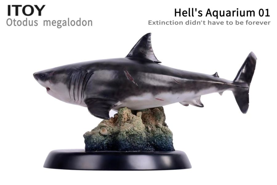 【史派克工廠】結單 預購免運 ITOY 地獄水族館 第一彈 巨齒鯊 鯊魚 雕像 40cm 訂 0125 ITOY 地獄水族館 第一彈 巨齒鯊 鯊魚 雕像 40cm