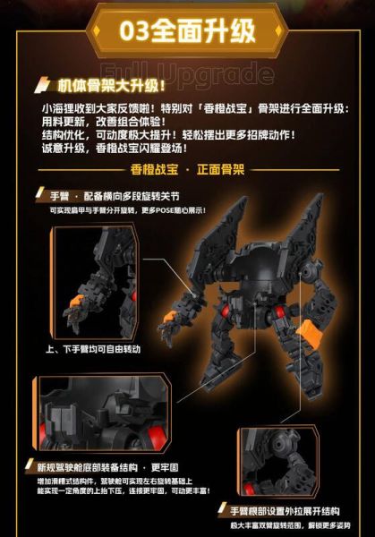 【史派克工廠】結單免運25年Q1 壹理創玩 果寶特攻 香橙戰寶 組裝模型 1227 壹理創玩 果寶特攻 香橙戰寶 組裝模型