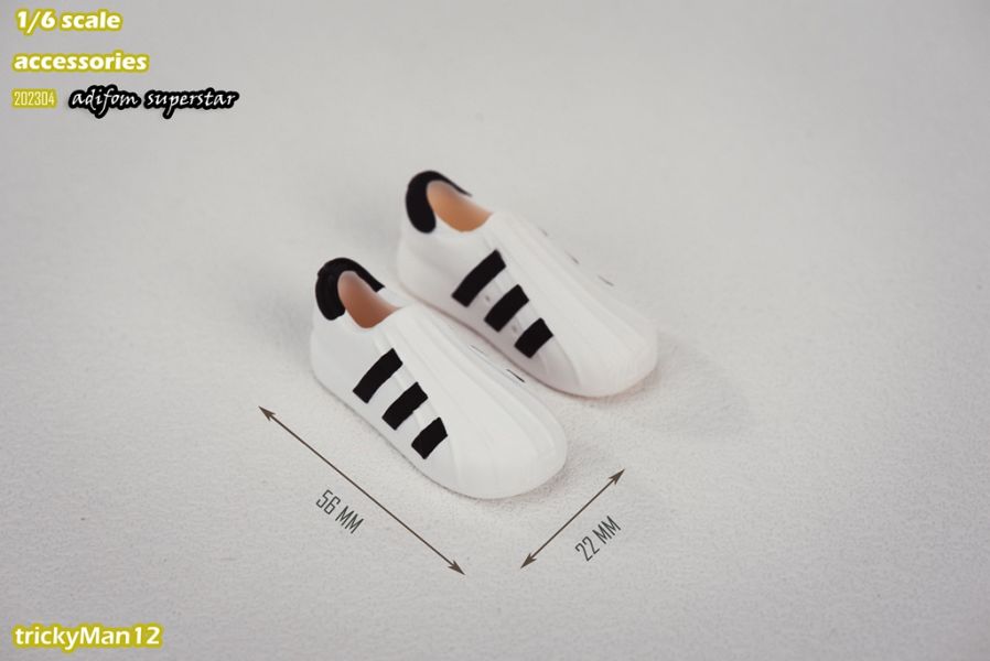 【史派克工廠】結單 預購23年6月 trickyMan12 1/6 搪膠運動鞋 202304-5 白色 & 黑色 0525 trickyMan12 1/6 搪膠運動鞋 202304-5 白色 & 黑色