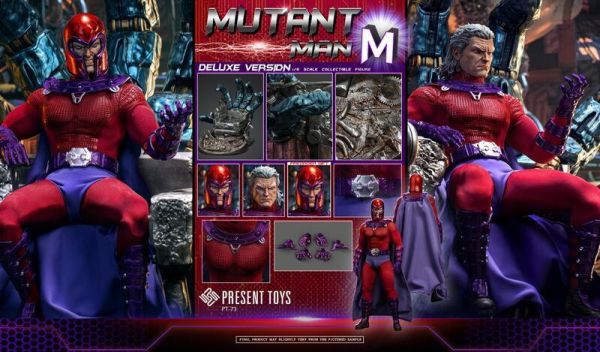 【史派克工廠】現貨 PRESENT TOYS 1/6 X戰警 萬磁王 豪華版 PT-sp73 X1211 PRESENT TOYS 1/6 X戰警 萬磁王 豪華版 PT-sp73