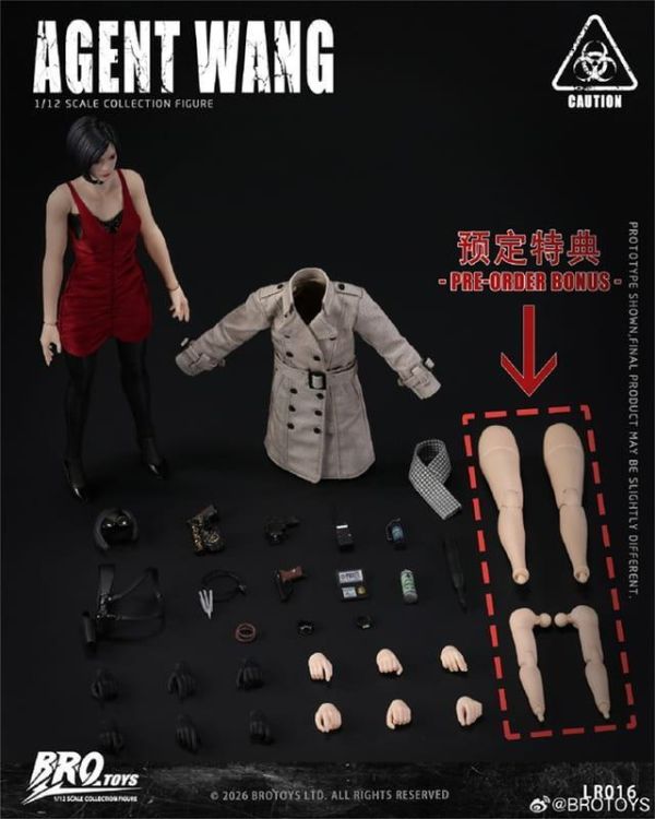 【史派克工廠】預購免運27年Q2 BROTOYS 王探員 艾達王 惡靈古堡2 重製版 1/12 可動 1211 BROTOYS 王探員 艾達王 惡靈古堡2 重製版 1/12 可動