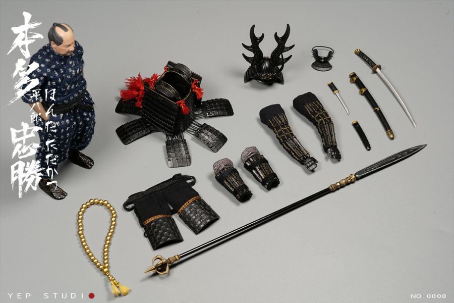 【史派克工廠】結單預購免運24年Q4 YepStudio 1/12 戰國第一猛將 日本之張飛 本多忠勝 NO.0008 0823 YepStudio 1/12 戰國第一猛將 日本之張飛 本多忠勝 NO.0008