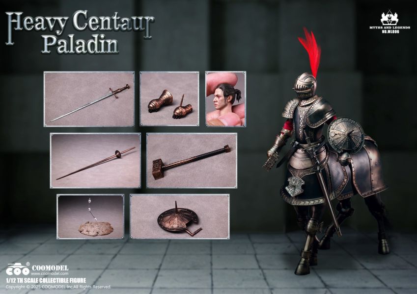 【史派克工廠】結單免運25年Q3 COOMODEL 1/12 重裝人馬聖騎士 標準版 ML005 豪華版 0401 COOMODEL 1/12 重裝人馬聖騎士 標準版 ML005 豪華版