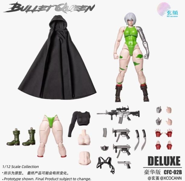 【史派克工廠】預購免運26年Q4 玄繭工作室 賽博鬥士俱樂部 子彈皇后 標準版 豪華版 1/12可動人偶 0527 玄繭工作室 賽博鬥士俱樂部 子彈皇后 標準版 豪華版 1/12可動人偶