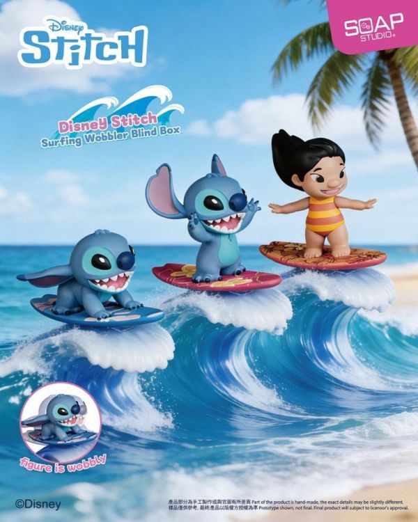【史派克工廠】預購免運26年Q3 SOAP STUDIO DY823 迪士尼 史迪奇 衝浪款 盲盒 中盒4入 0319 SOAP STUDIO DY823 迪士尼 史迪奇 衝浪款 盲盒 中盒4入