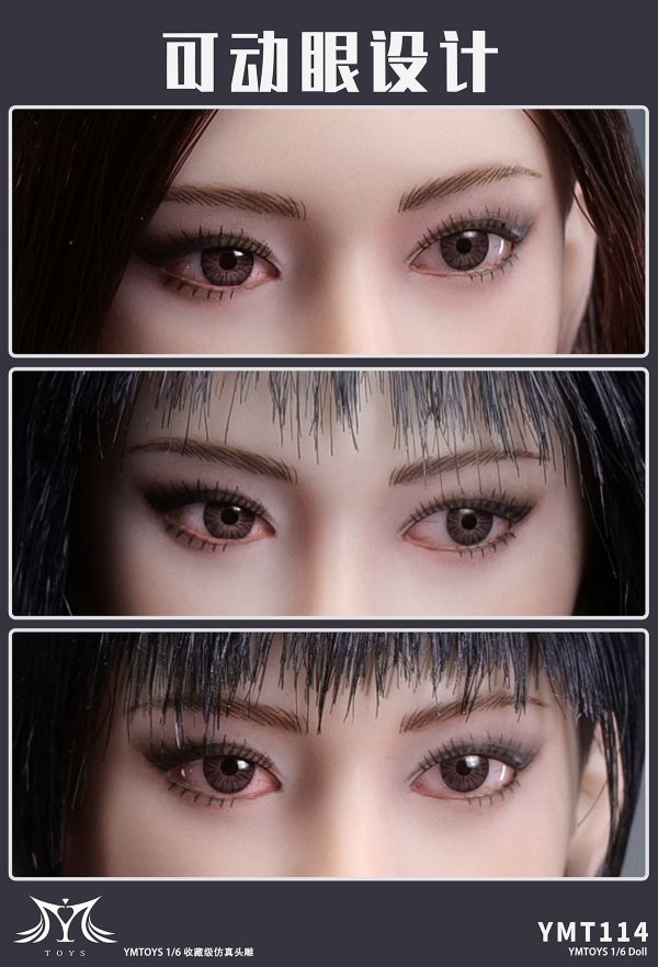 【史派克工廠】結單免運25年Q2 YMTOYS 1/6 可動眼亞洲女頭雕 桃子 YMT114ABCDE 共5款 0320 YMTOYS 1/6 可動眼亞洲女頭雕 桃子 YMT114ABCDE 共5款