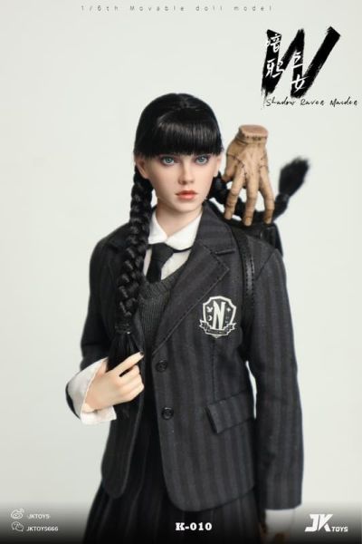 【史派克工廠】預購免運25年Q4 JKTOYS 1/6 暗鴉之女星期三cosplay版 K-010 可動人偶 0907 JKTOYS 1/6 暗鴉之女星期三cosplay版 K-010 可動人偶