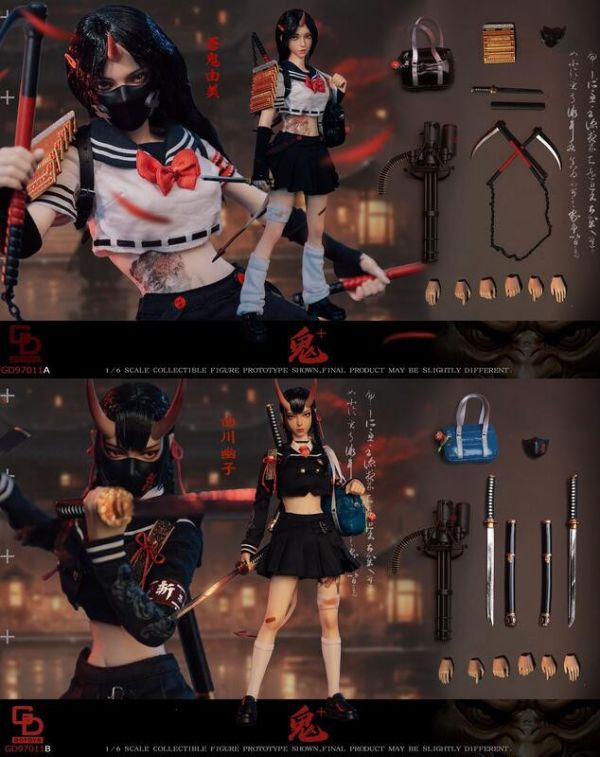 【史派克工廠】結單免運25年Q1 GDTOYS 1/6 鬼姬 第二彈 蒼鬼由美 由川優子 可動人偶 1213 GDTOYS 1/6 鬼姬 第二彈 蒼鬼由美 由川優子 可動人偶
