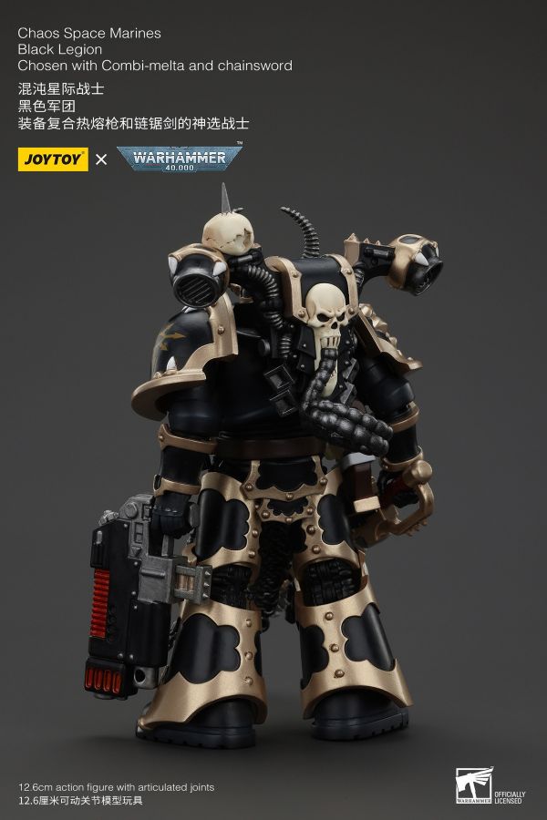 【史派克工廠】結單25年5月 暗源JOYTOY 1/18 混沌星際戰士 黑色軍團 複合熱熔槍與鏈鋸劍神選勇士 0113 暗源JOYTOY 1/18 混沌星際戰士 黑色軍團 複合熱熔槍與鏈鋸劍神選勇士