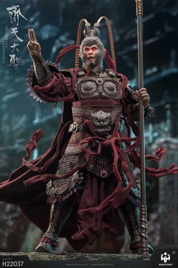 【史派克工廠】結單 預購免運24年Q4 HAOYUTOYS :1/6 神話系列 齊天大聖 大聖黑化版 H22037 訂0516 HAOYUTOYS 1/6 神話系列 齊天大聖 大聖黑化版 H22037