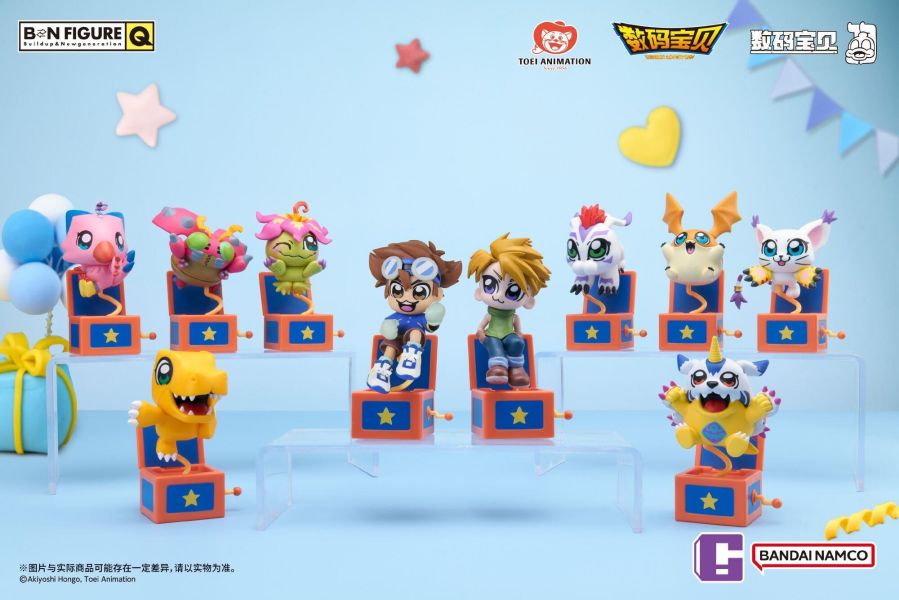 【史派克工廠】結單免運26年7月 BNFIGURE Q 數碼寶貝 X BKUB 聯名盲盒 中盒10入 0521 BNFIGURE Q 數碼寶貝 X BKUB 聯名盲盒 中盒10入