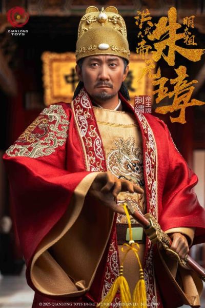 【史派克工廠】結單免運25年Q4 QIANLONG 1/6 洪武大帝 明太祖朱元璋 QL-007 刺繡帝王版 0825 QIANLONG 1/6 洪武大帝 明太祖朱元璋 QL-007 刺繡帝王版