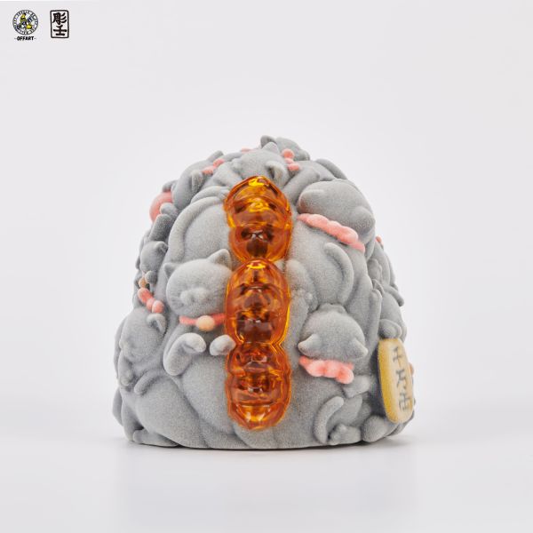 【史派克工廠】預購免運25年Q4 OFFART 百貓紅蓮 Mini 迷你 招財頭雕 植絨版 0929 OFFART 百貓紅蓮 Mini 迷你 招財頭雕 植絨版