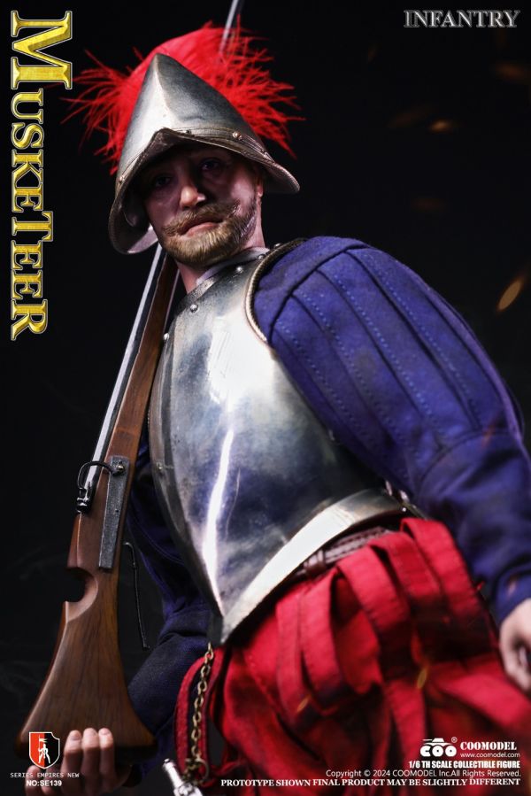 【史派克工廠】結單免運25年Q2 COOMODEL 1/6 帝國系列 西班牙征服者白銅版 火槍步兵長 火槍步兵 1227 COOMODEL 1/6 帝國系列 西班牙征服者白銅版 火槍步兵長 火槍步兵