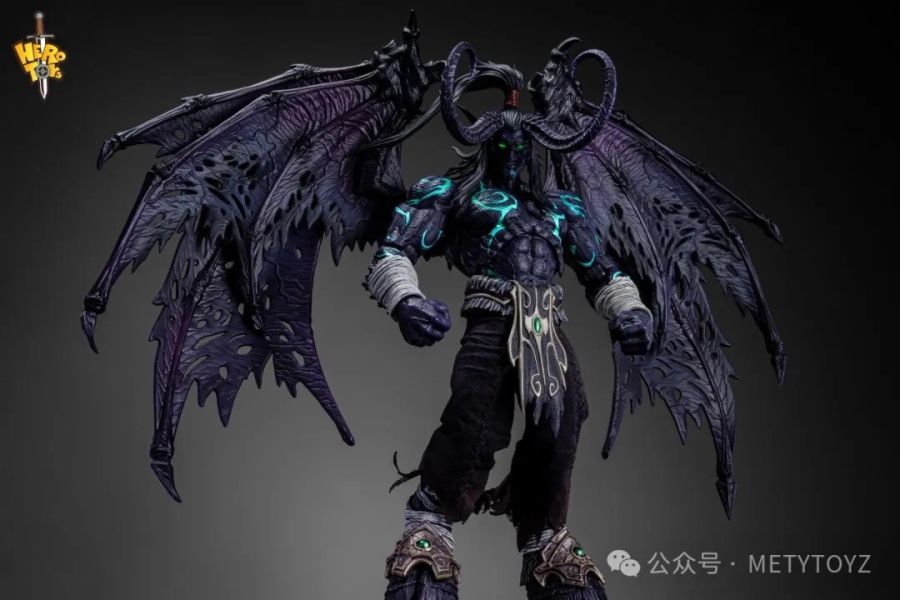 【史派克工廠】現貨 免運 Hero toys 限量版 魔獸爭霸 不死族 伊利丹 暗黑夜色 型態 X1104 Hero toys 惡魔獵人 伊利丹 限量版 黑暗 惡魔