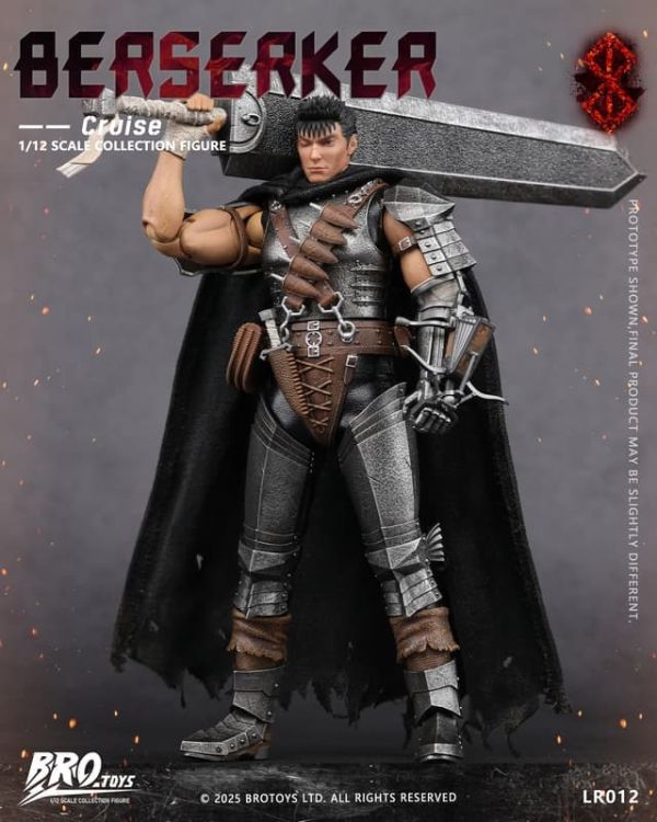 【史派克工廠】預購免運Q1 BROTOYS 1/12 狂戰士-克魯斯 烙印勇士 凱茲 6吋 LR012 可動 1009 BROTOYS 1/12 狂戰士-克魯斯 烙印勇士 凱茲 6吋 LR012 可動