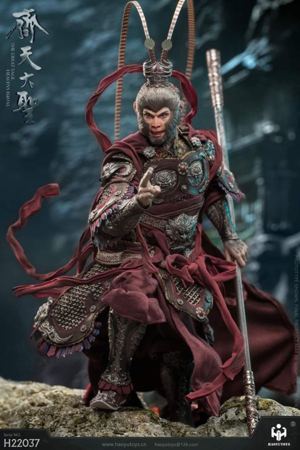 【史派克工廠】結單 預購免運24年Q4 HAOYUTOYS :1/6 神話系列 齊天大聖 大聖黑化版 H22037 訂0516 HAOYUTOYS 1/6 神話系列 齊天大聖 大聖黑化版 H22037