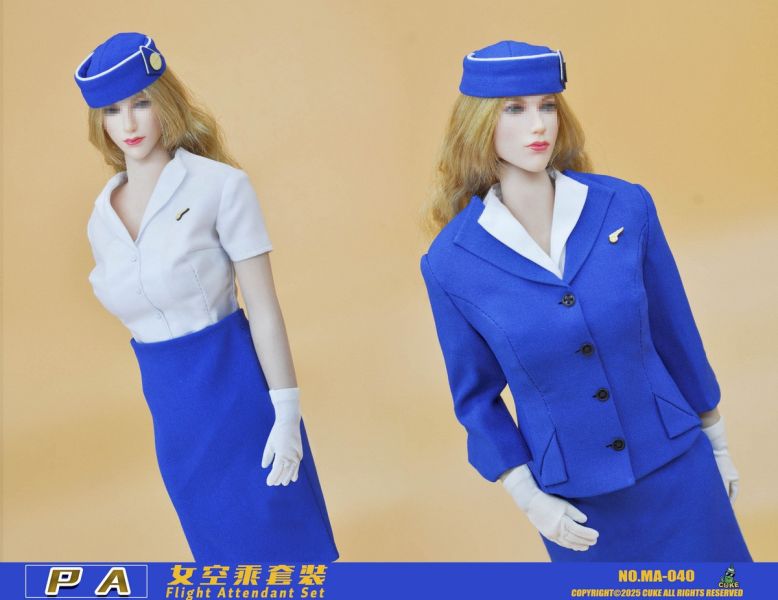 【史派克工廠】結單免運25年Q2 CUKE TOYS 1/6 PA女空服飾套裝 MA-040 0312 CUKE TOYS 1/6 PA女空服飾套裝 MA-040