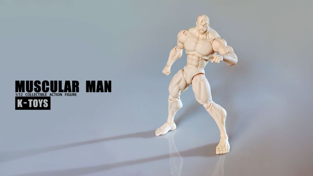【史派克工廠】結單免運25年Q3 K-Toys 1/12 強壯肌肉男素體 KT01A白肌 黃肌 黑肌 0708 K-Toys 1/12 強壯肌肉男素體 KT01A白肌 黃肌 黑肌