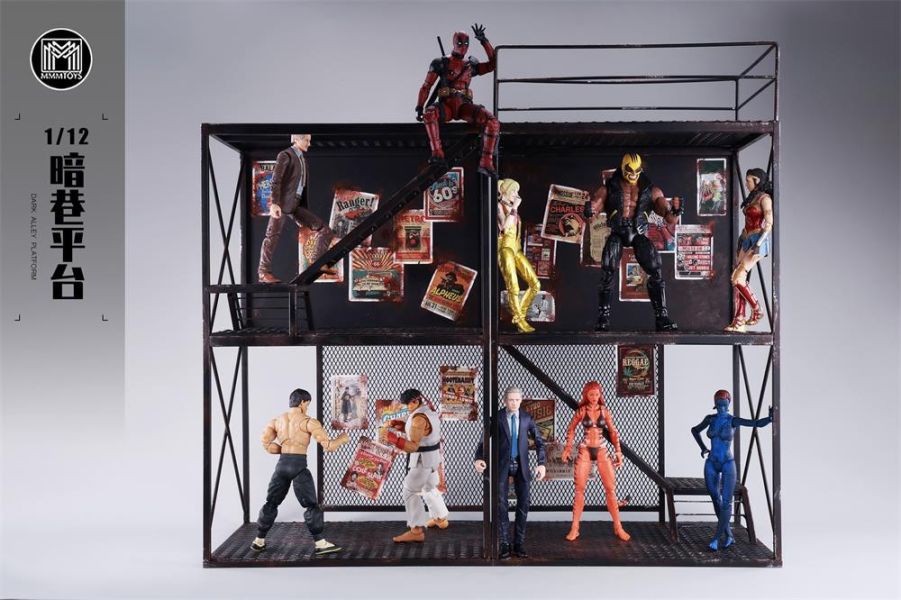 【史派克工廠】結單25年Q4 mmmtoys 1/12 暗巷平台 地台 場景 M2511 0801 mmmtoys 1/12 暗巷平台 地台 場景 M2511