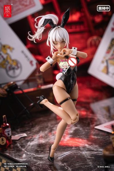 【史派克工廠】結單免運24年Q4 蝸之殼 1/12 異色版 黑兔 兔女郎 艾琳Aileen WF限定版 可動完成品 0930 蝸之殼 1/12 異色版 黑兔 兔女郎 艾琳Aileen WF限定版 可動完成品