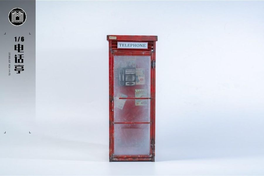 【史派克工廠】預購免運26年Q3 MMMTOYS 1/6 電話亭 M2608 0608 MMMTOYS 1/6 電話亭 M2608