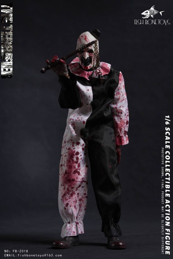 【史派克工廠】結單預購25年Q1 FISH BONETOYS NO FB-Z018 斷魂小丑 1/6 可動人偶 0725 FISH BONETOYS NO FB-Z018 斷魂小丑 1/6 可動人偶