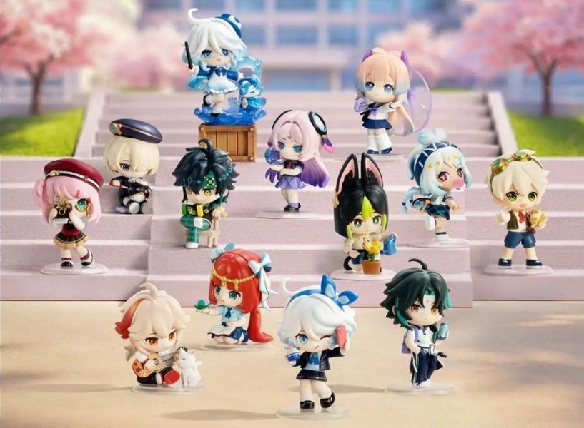 【史派克工廠】結單 免運26年12月 POPMART 米哈遊 原神 學園光影詩 Q版系列公仔 中盒12入 0810 POPMART 米哈遊 原神 學園光影詩 Q版系列公仔 中盒12入