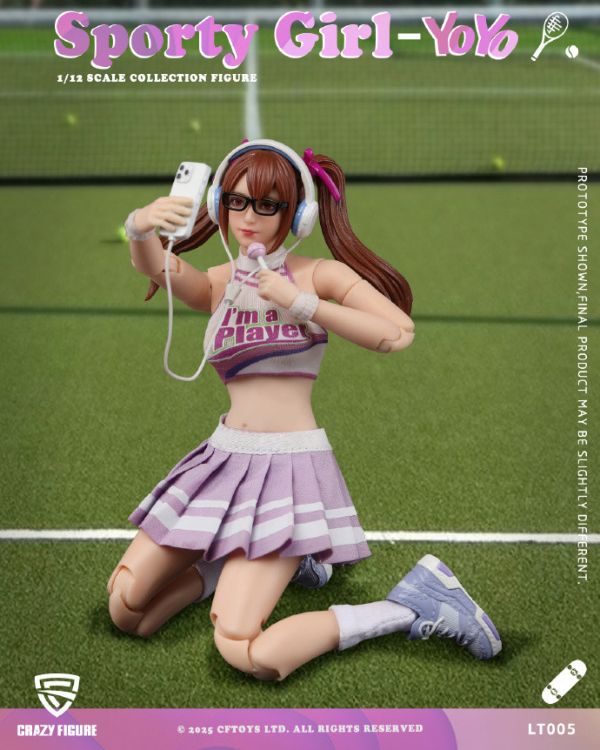 【史派克工廠】預購25年Q3 CFTOYS 1/12 運動女孩 悠悠 可動人偶 LT005 15cm 0519 CFTOYS 1/12 運動女孩 悠悠 可動人偶 LT005 15cm