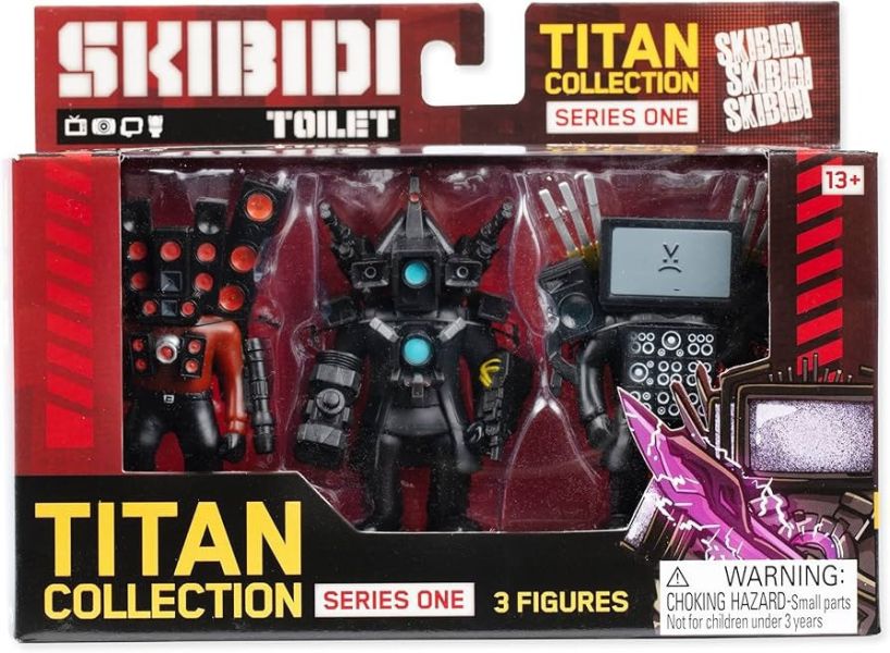 【史派克工廠】結單25年6月 馬桶人 泰坦3入組 Skibidi Toilet | Titan 3-Pack 0617 馬桶人 泰坦3入組 Skibidi Toilet | Titan 3-Pack