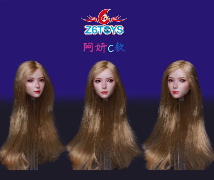 【史派克工廠】結單免運25年7月Z6TOYS 1/6 亞洲青春可動眼美女頭雕 ZC018ABCDEFG 共7款 0613 Z6TOYS 1/6 亞洲青春可動眼美女頭雕 ZC018ABCDEFG 共7款