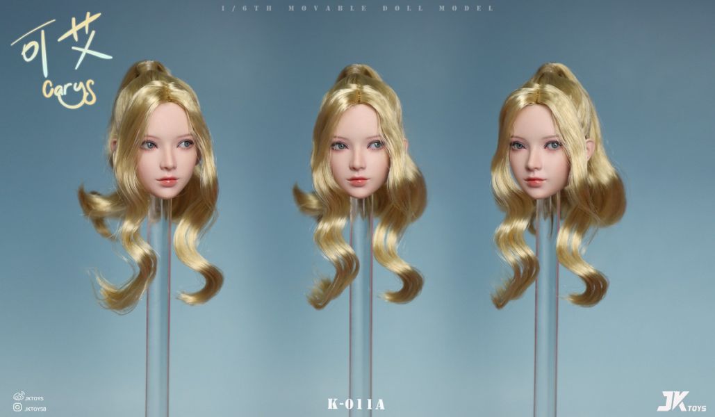 【史派克工廠】預購免運26年1月 JKTOYS 1/6 亞洲美女頭雕 可艾Carys 可動眼 K-011 三款 1203 JKTOYS 1/6 亞洲美女頭雕 可艾Carys 可動眼 K-011 三款