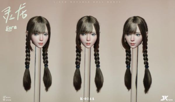 【史派克工廠】預購免運26年Q2 JKTOYS 1/6 亞洲美女頭雕 靈龍 可動眼 K-014ABC 共3款 0409 JKTOYS 1/6 亞洲美女頭雕 靈龍 可動眼 K-014ABC 共3款
