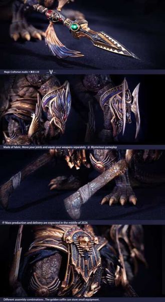 【史派克工廠】預購免運26年Q3 魔匠工坊 亂神殿系列 原創鱷魚 埃及 索貝克 荒漠巨鱷 1/12 可動 0206 魔匠工坊 亂神殿系列 原創鱷魚 埃及 索貝克 荒漠巨鱷 1/12 可動