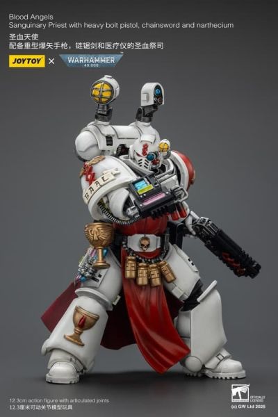 【史派克工廠】結單25年9月 JOYTOY 聖血天使 配備重型爆矢手槍 鏈鋸劍和醫療儀的聖血祭司 1/18 0808 JOYTOY 聖血天使 配備重型爆矢手槍 鏈鋸劍和醫療儀的聖血祭司 1/18